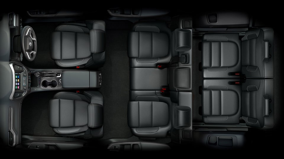 Overhead View of Vehicle Interior